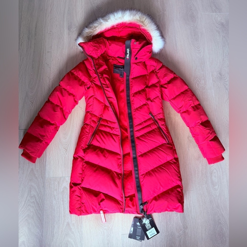 BNWT Women's Pajar Red Winter Parka Down Jacket - Size S - Picture 4 of 10